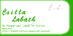 csilla labath business card